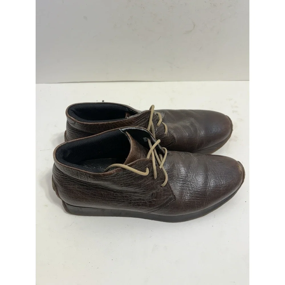 Impronte Men's Chukka Boots Lace Up Brown Leather‎ Size 10 US